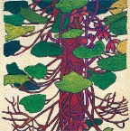 Wandmalerei Stilisierter Urwaldbaum